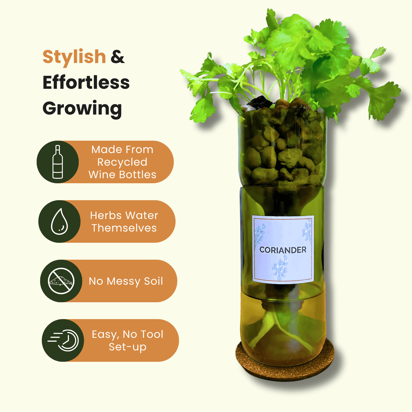 Hydroponic Herb Grow Bottle - Wholesale